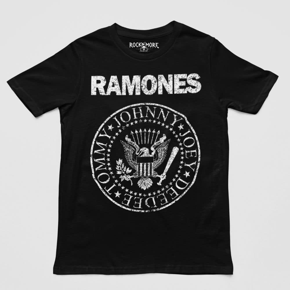 Playera Punk Ramones Logo Blanco Intemporal
