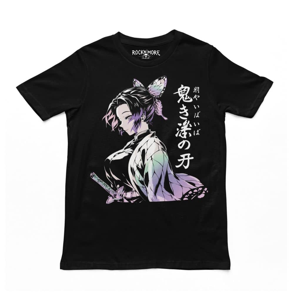 Playera DTF Shinobu Kocho con Katana – Demon Slayer