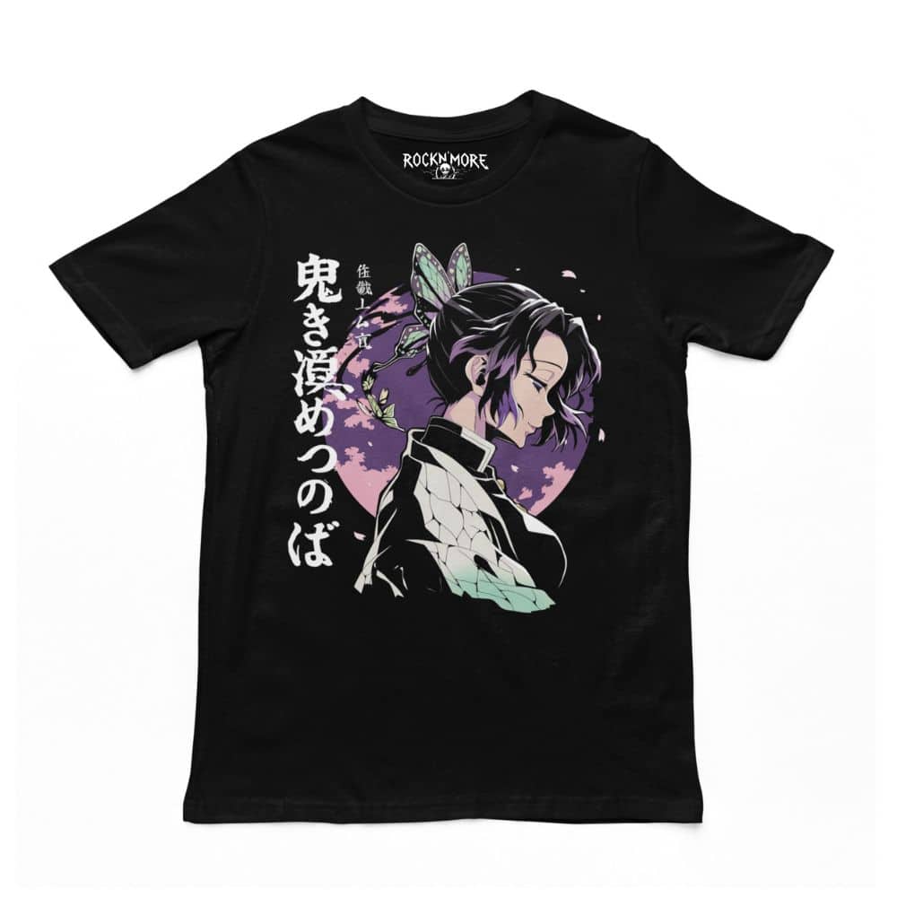 Playera Shinobu Kocho Mariposas y Luna