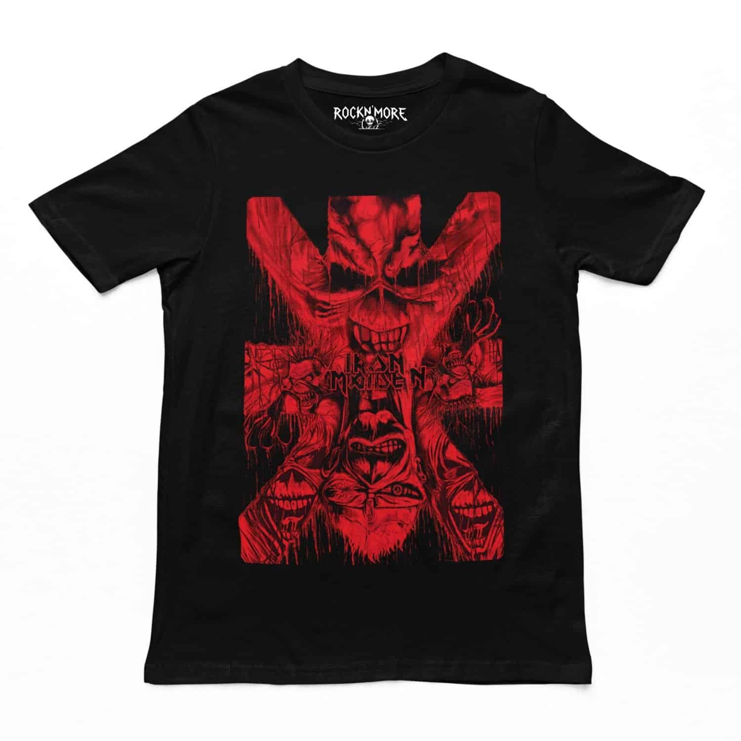 Iron Maiden Eddie en Rojo - Playera Impactante