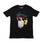 Playera negra con diseño de Deftones Bizarre Fest 98 y foto de la banda en halftone