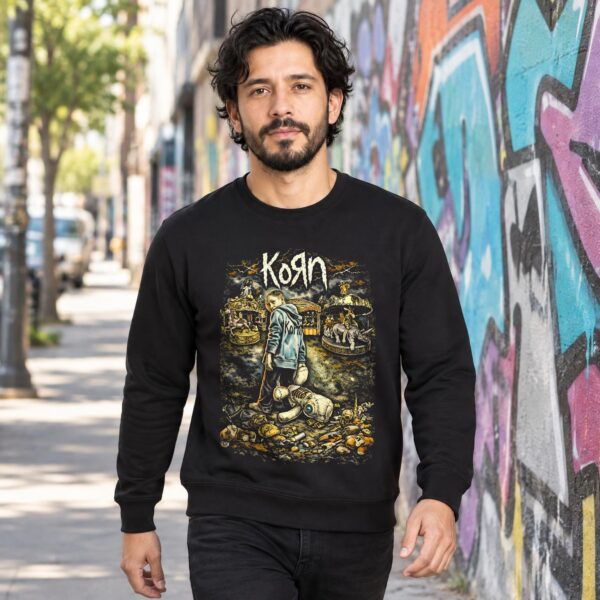 Playera Korn Niño y Carrusel de Juguetes Rotos - Lifestyle (con modelo)