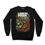 Playera Linkin Park The Hunting Party Lobo Ilustrado - Sudadera negro