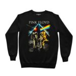 Playera Pink Floyd Astronautas en la Luna con Prisma - Sudadera negro
