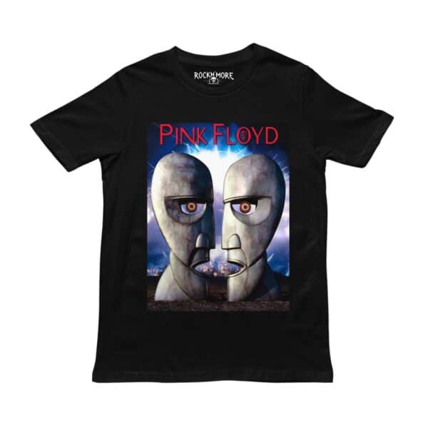 Playera Pink Floyd Cabezas Metalicas Division Bell - Playera negro Playera negra con estampado de Pink Floyd y las dos cabezas metálicas frente a frente
