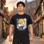 Modelo con playera negra de 10 en ciudad amurallada modelo 1