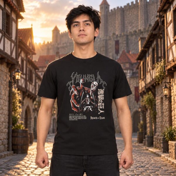 Modelo con playera negra de 15 en ciudad amurallada modelo 1
