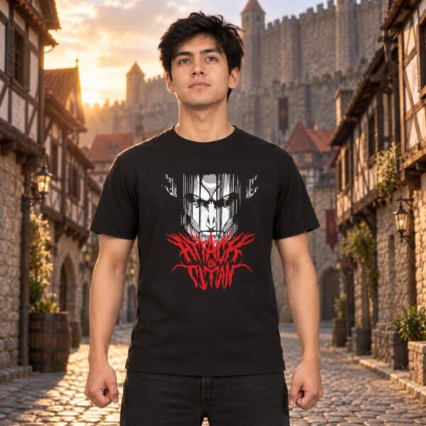 Modelo con playera negra de 13 en ciudad amurallada modelo 1